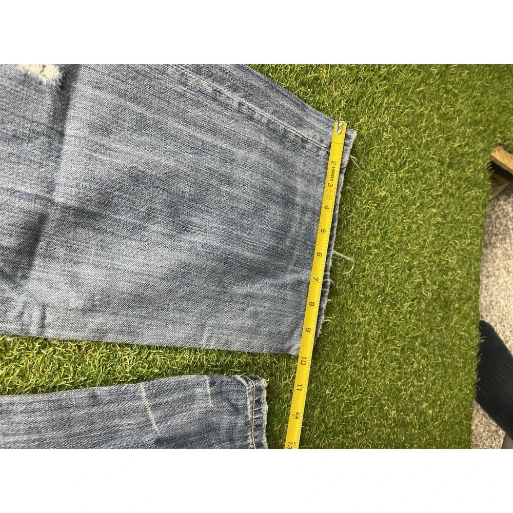 BKE Jeans Mens 36 Seth Straight Leg Affliction Y2K Medium Wash Distressed 2000s